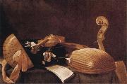 Evaristo Baschenis Still Life with Musical Instruments oil painting artist